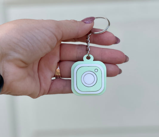 Instagram Smart NFC keychain for social media and digital business card